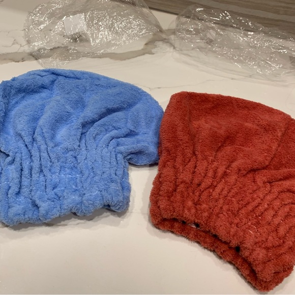 NWT. Microfiber Hair Cap - set of 2 - Picture 2 of 6